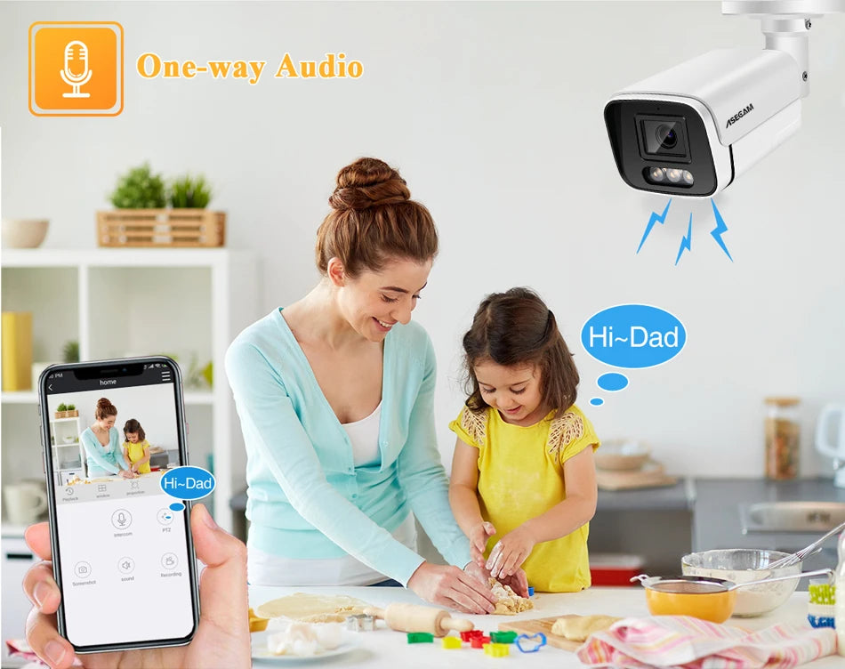 4K 8MP IP Camera with Audio