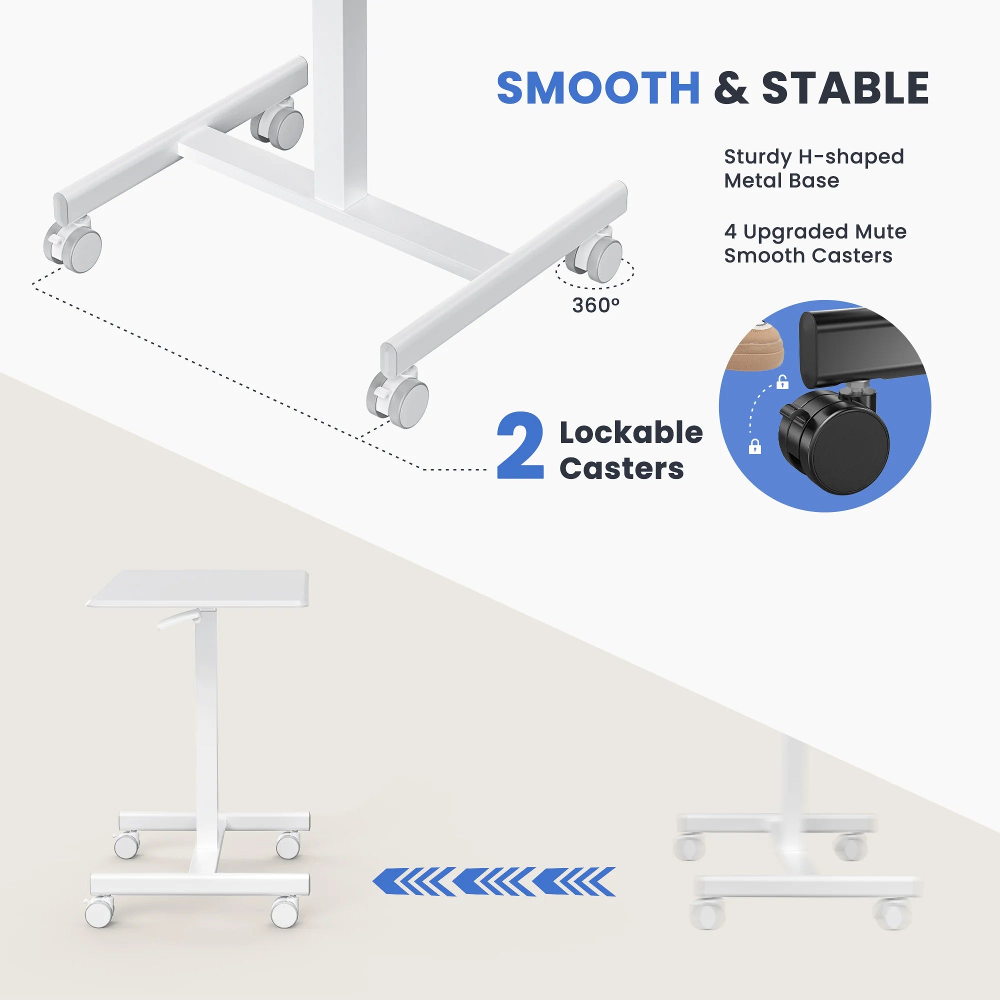 Mobile Small Standing Desk (Portable)