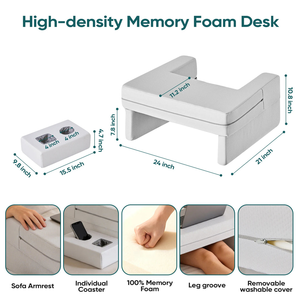 Square Memory Foam Reading Pillow