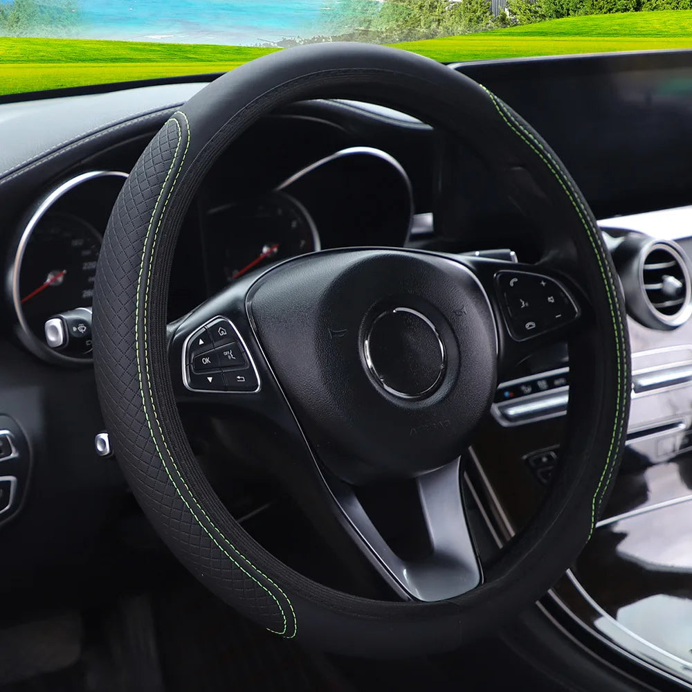 Universal Car Steering Wheel Cover (37-38cm Diameter)