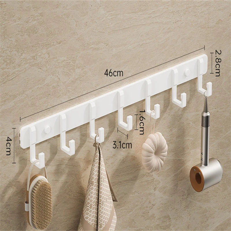 Metal Hooks Holder (Aluminum Key) Coat Clothes Door Holder Rack Hook| Wall Mounted Hanger