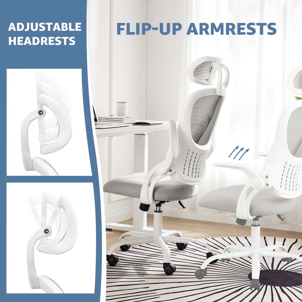 Desk Chair |Adjustable Headrests| Comfortable Lumbar Support