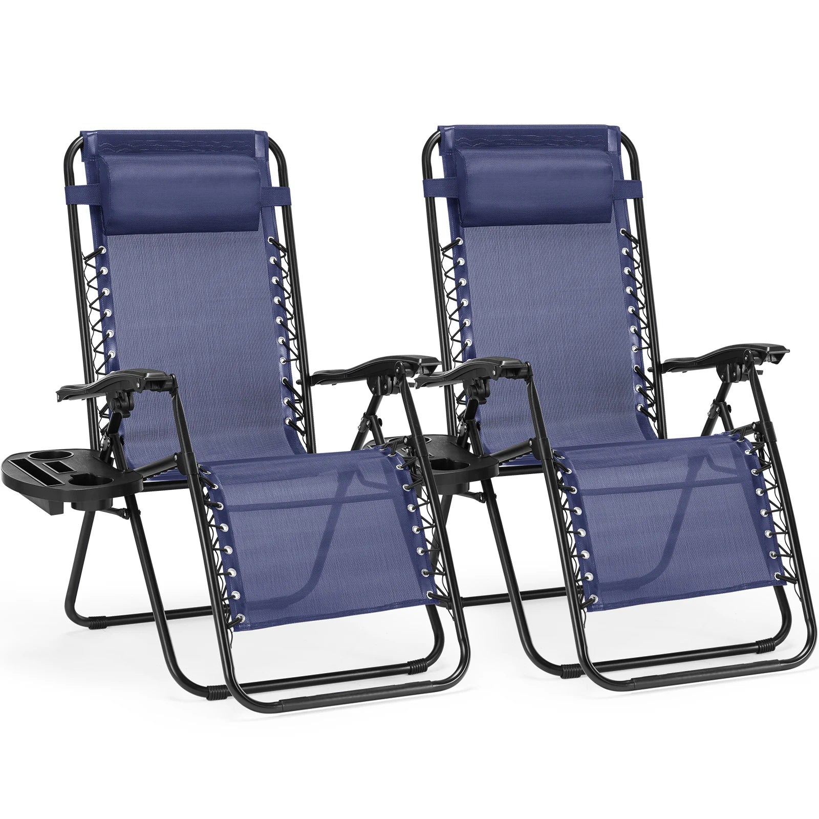 Portable Lounge Chair with cup holder (set or single)