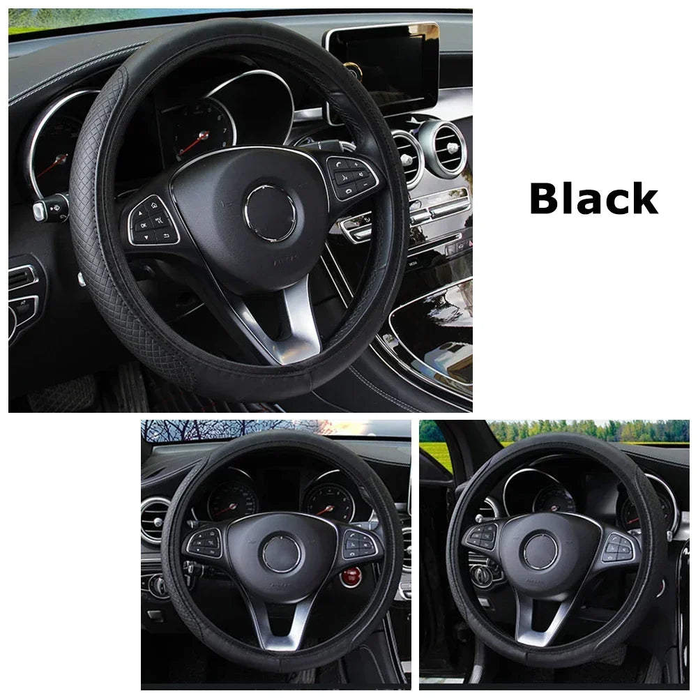Universal Car Steering Wheel Cover (37-38cm Diameter)