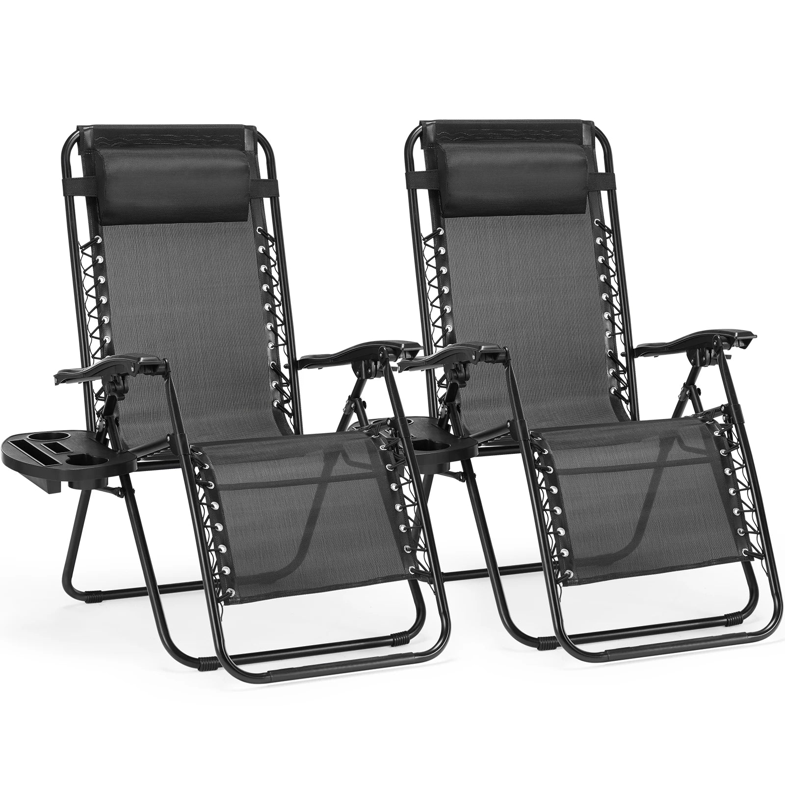 Portable Lounge Chair with cup holder (set or single)