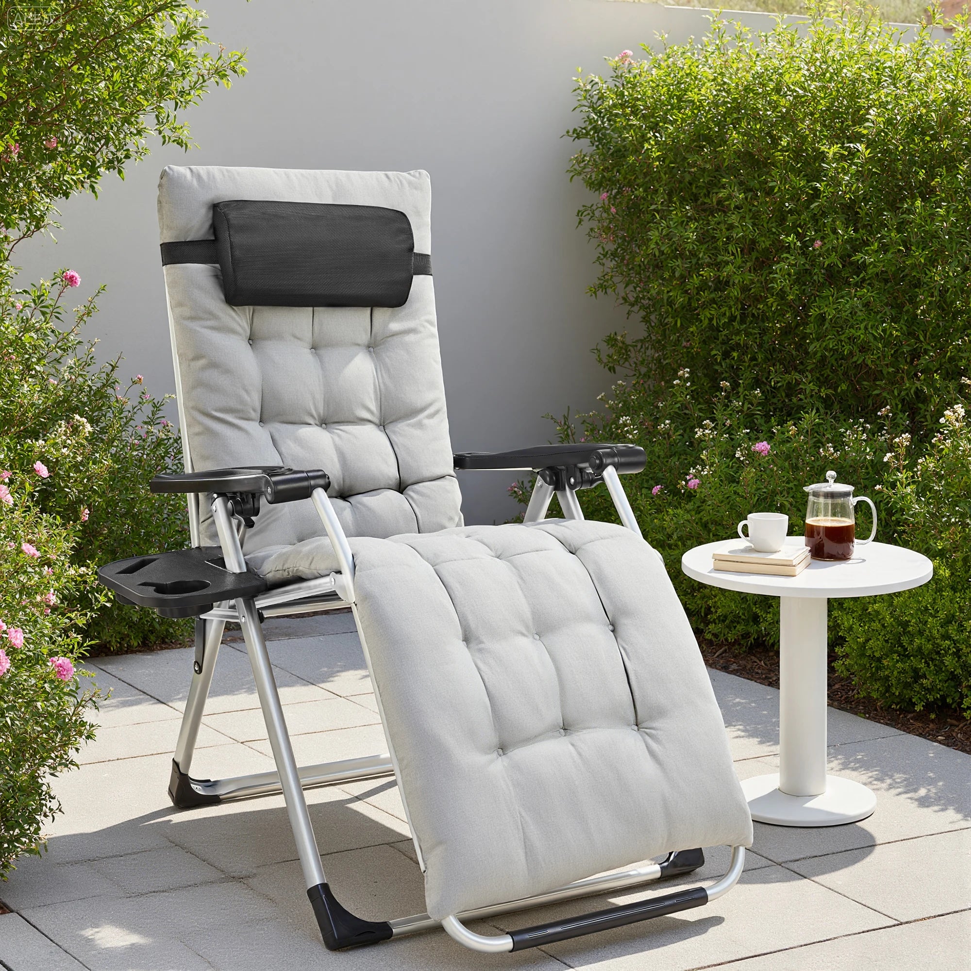 Portable Lounge Chair with cup holder (set or single)