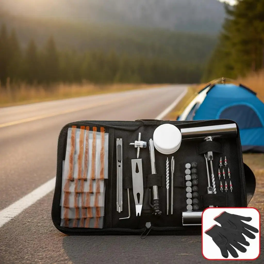 Practical Car Repair Tool Bag- Heavy Duty Universal Emergency Car Maintenance Tool Set