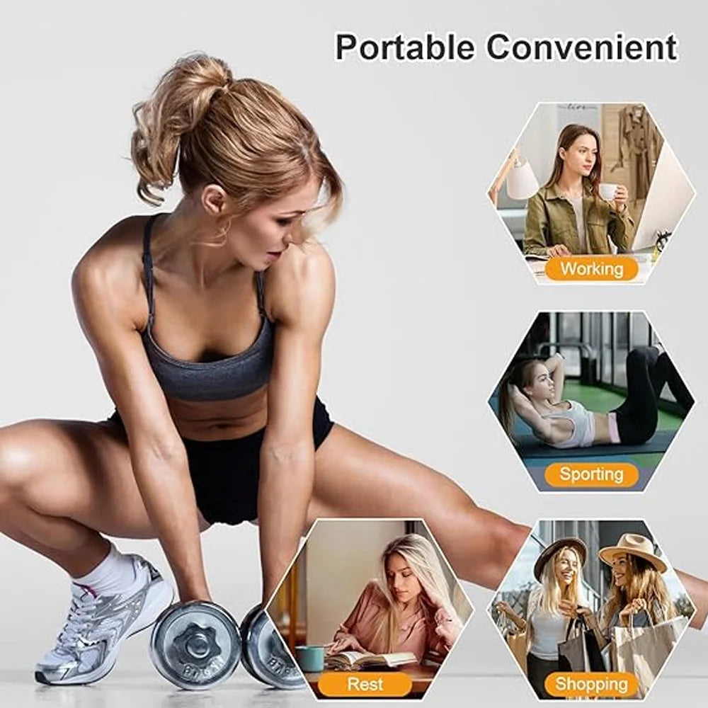 Abdominal Toning Belt| EMS Muscle Stimulator Toner| ABS USB Body Slimming Shaping Body Massager