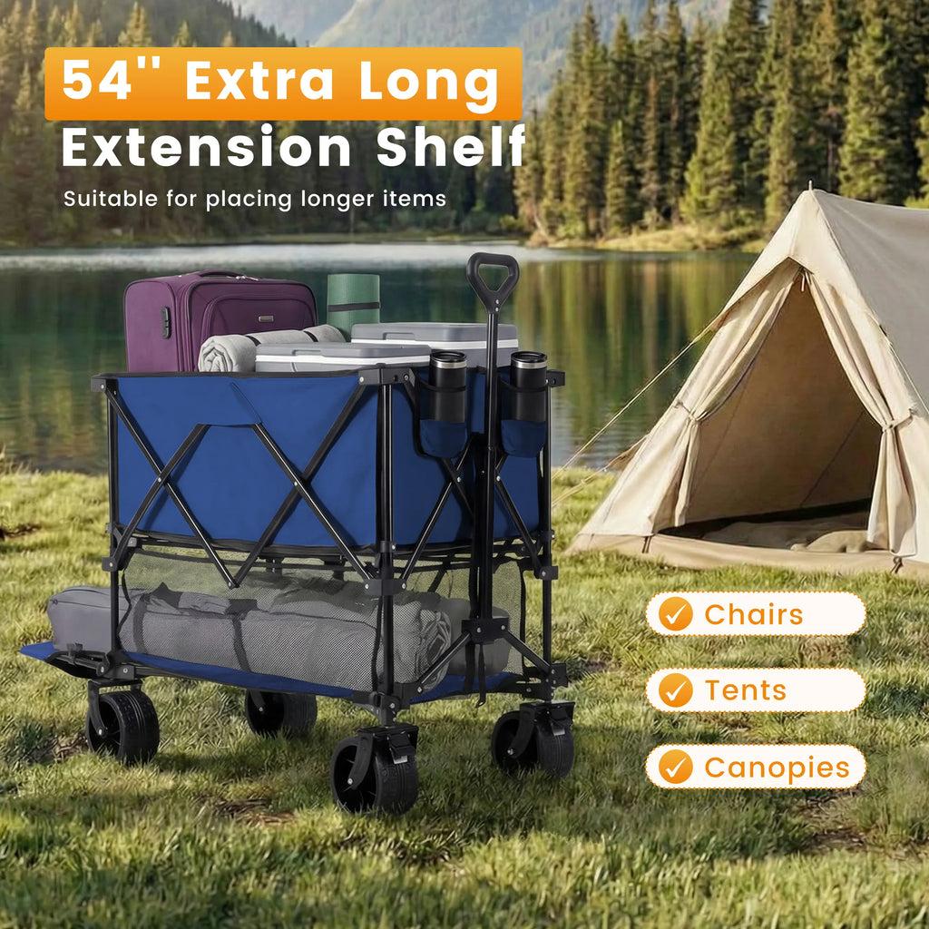 Outdoor Wagons Cart Double Decker (320L Capacity Support up to 440LBS)