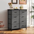 Dresser Wardrobe For Bedroom With 8 Fabric Drawers (Storage Cabinet Steel Frame Assembly)