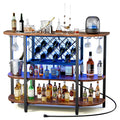 Living Room Cabinet with LED Charging Station