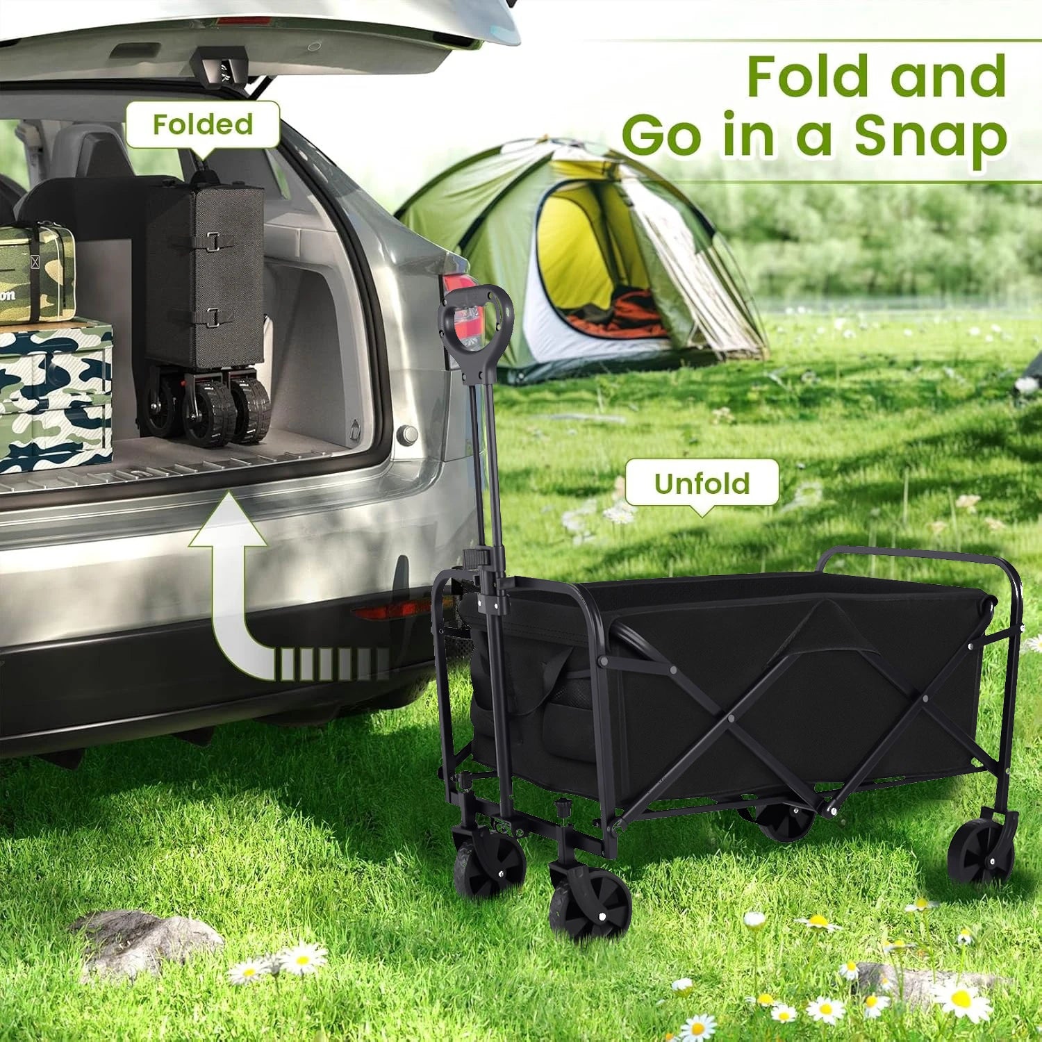 Heavy Duty Wagon Carts (Foldable)