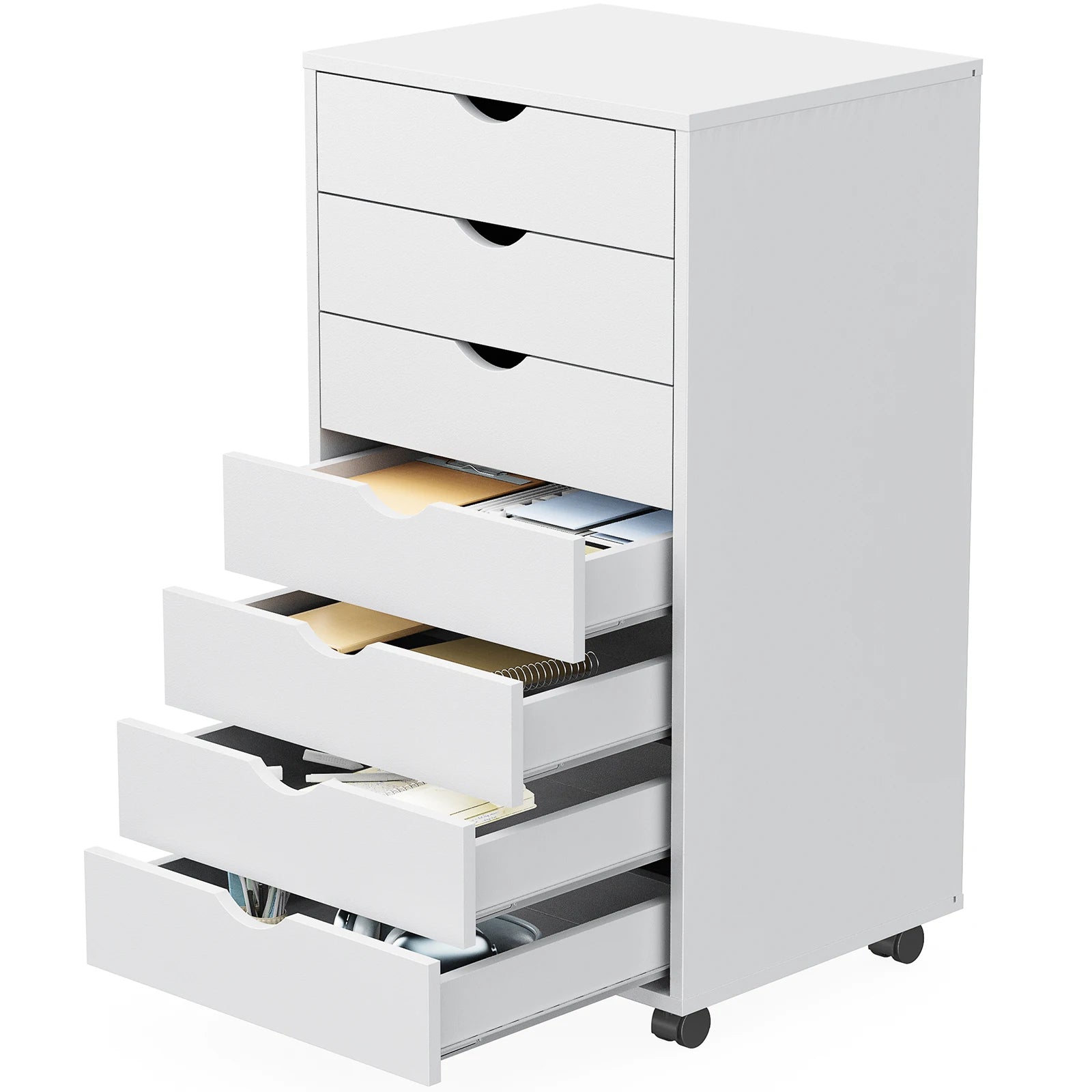 7 Drawer Chest Dressers Nightstand Storage Cabinet (Wooden)