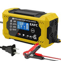 Car Battery Charger 6A 12V Car and Motorcycle Battery Charging Device| Lead-acid Battery Smart Repair LCD Display