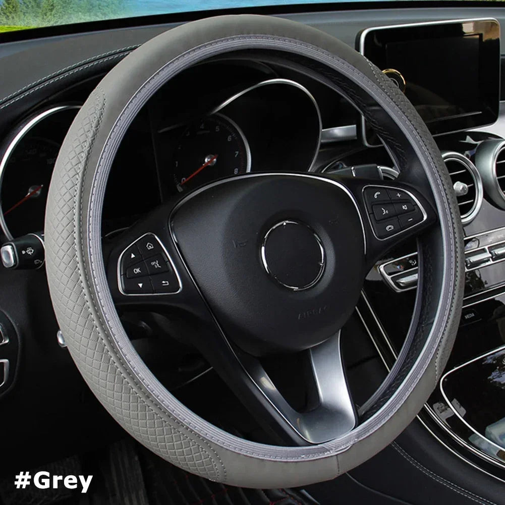 Universal Car Steering Wheel Cover (37-38cm Diameter)