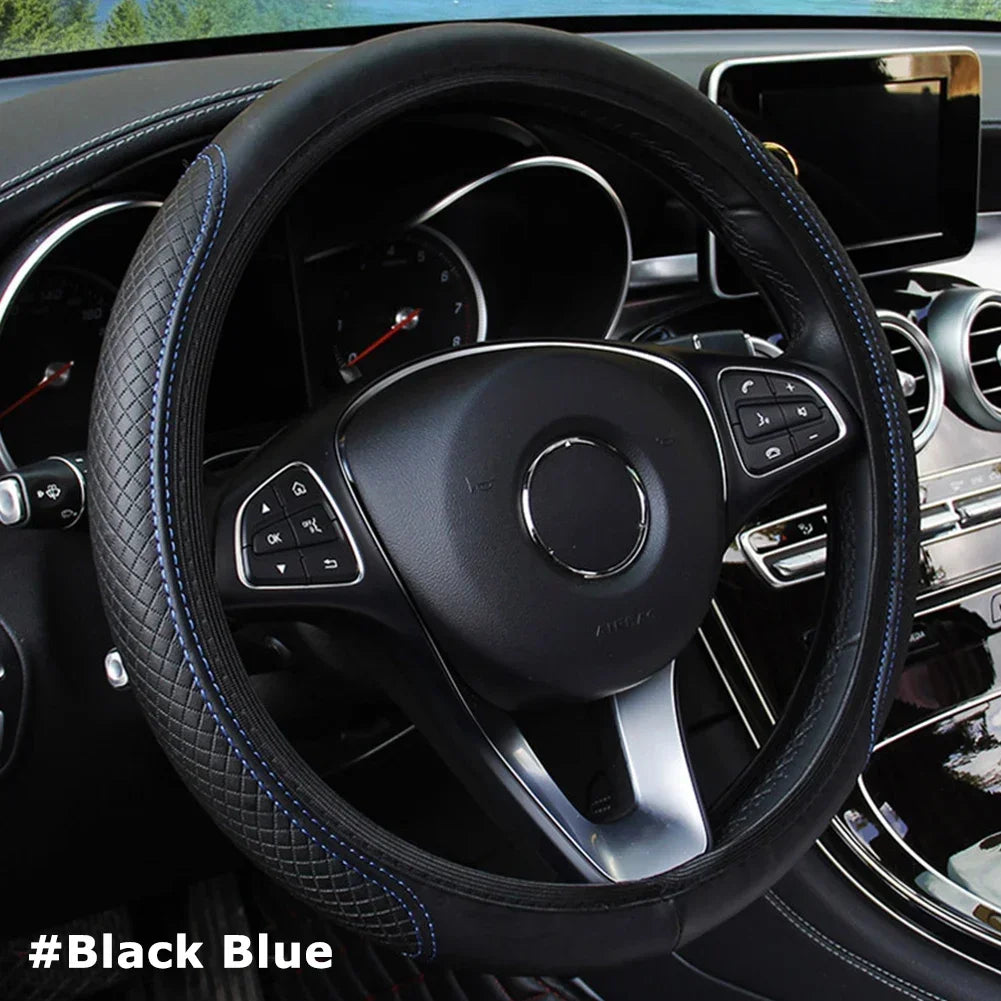 Universal Car Steering Wheel Cover (37-38cm Diameter)