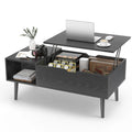 Lift Top Coffee Tables For Living Room (Adjustable Storage Shelf Easy Lift Or Lower)