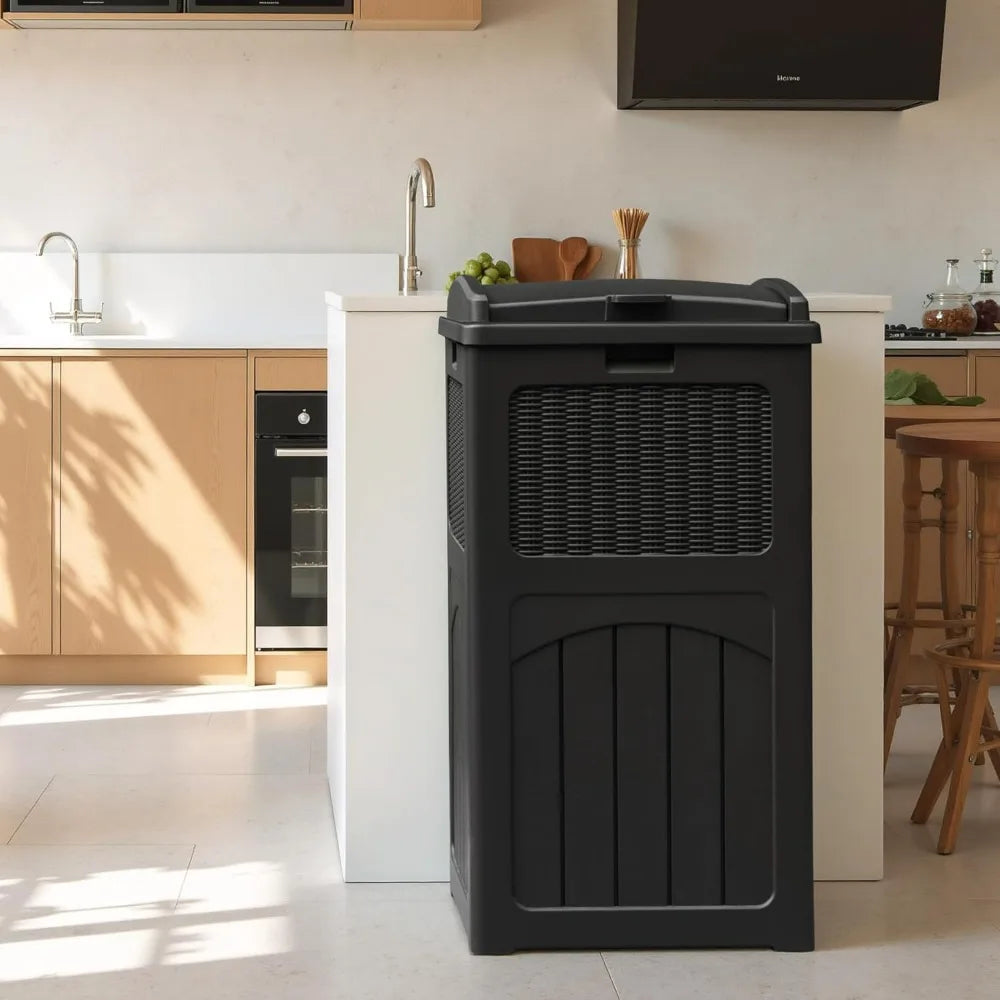 2 Pack 35 Gallon Outdoor Trash Can