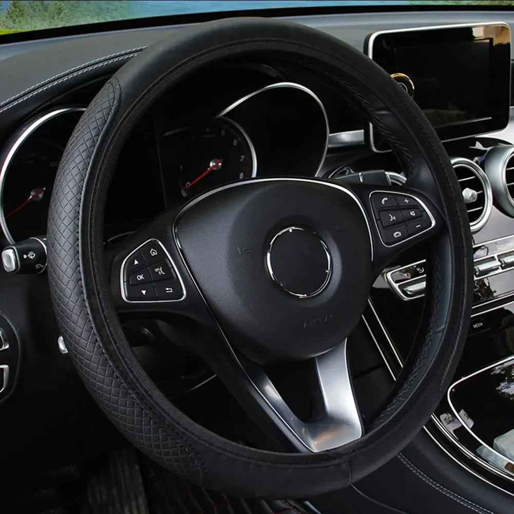 Universal Car Steering Wheel Cover (37-38cm Diameter)
