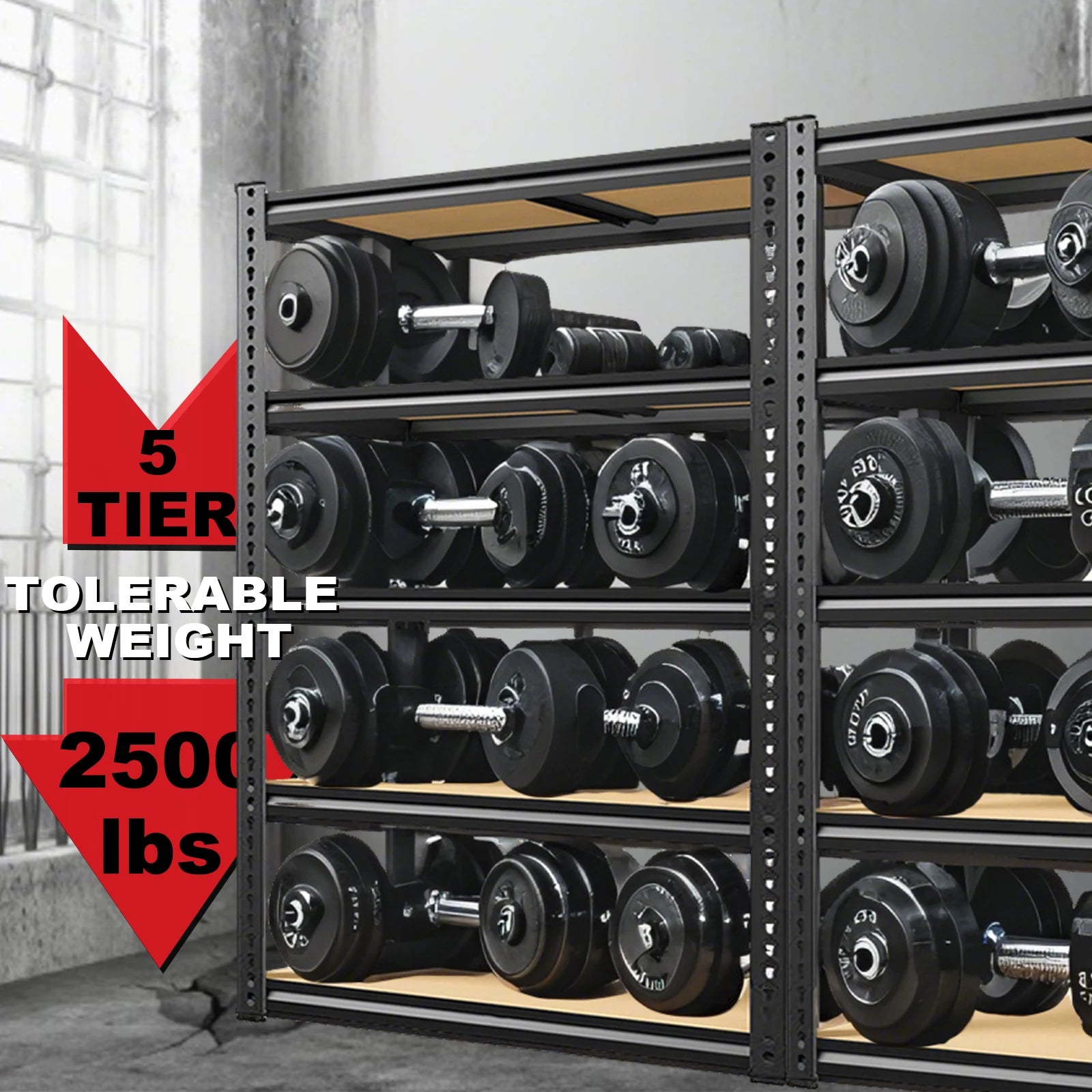 72"/60" Garage Storage Shelves