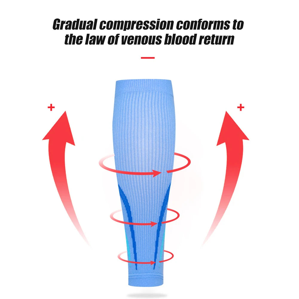 Calf Compression Sleeve Men & Women -20-30mmHg Shin Splint Compression Sleeve Recover Varicose Veins,Torn Calf,Pain Relief