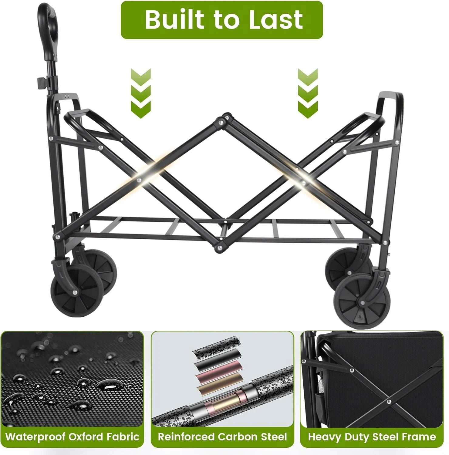 Heavy Duty Wagon Carts (Foldable)