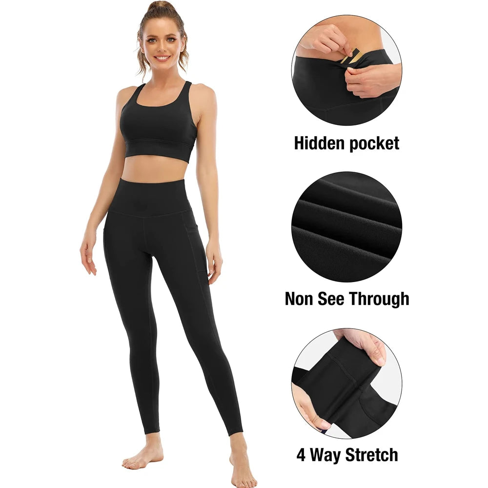 High Waist Workout Leggings with Pockets