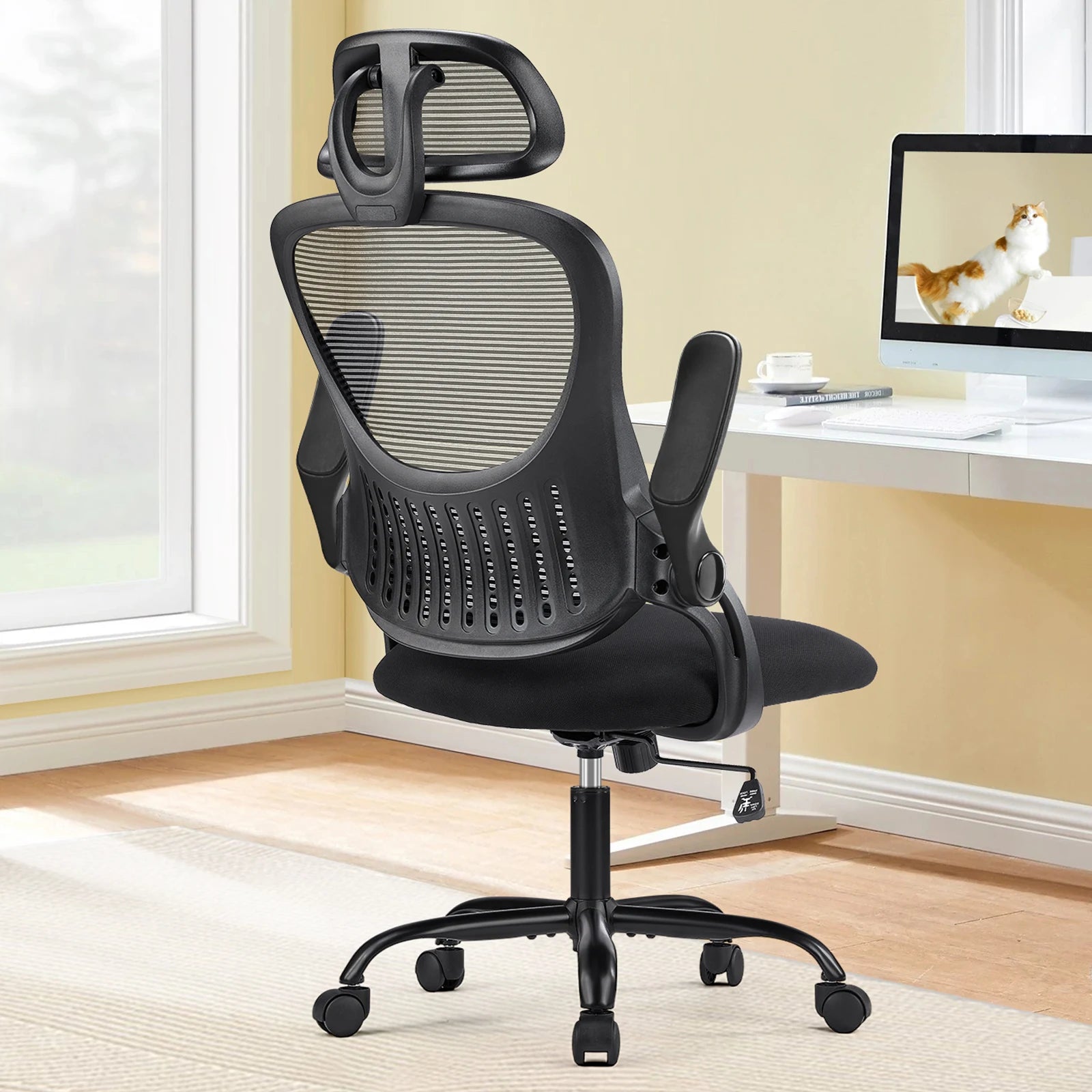 Desk Chair |Adjustable Headrests| Comfortable Lumbar Support