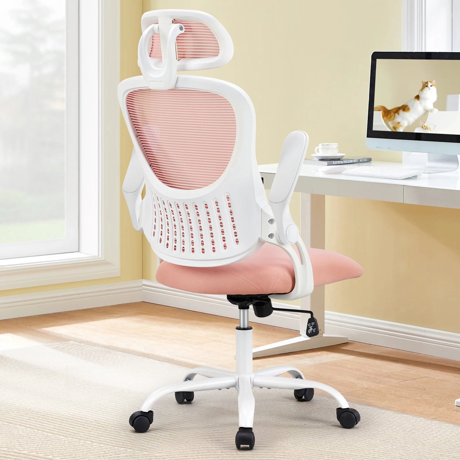 Desk Chair |Adjustable Headrests| Comfortable Lumbar Support