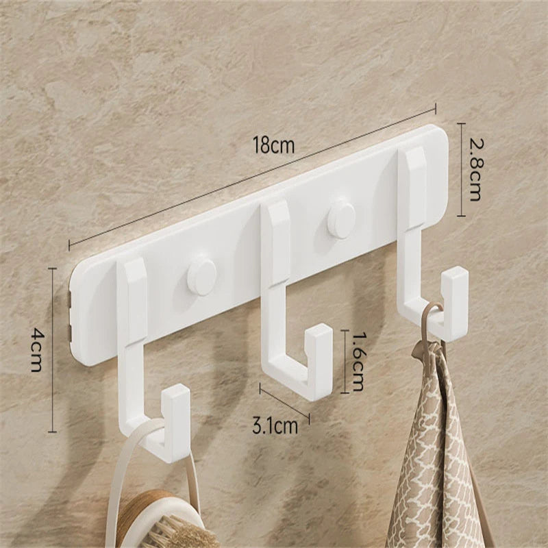 Metal Hooks Holder (Aluminum Key) Coat Clothes Door Holder Rack Hook| Wall Mounted Hanger