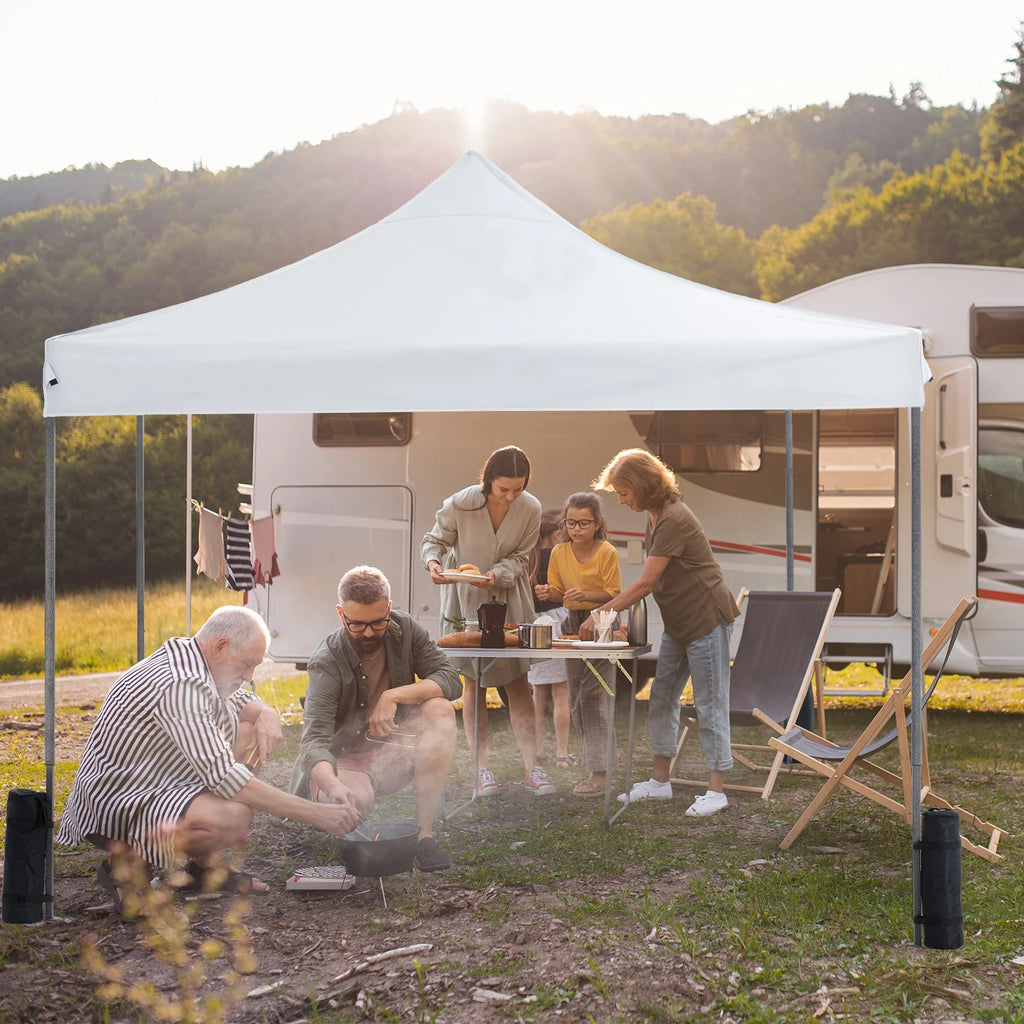 10x10ft Pop Up Outdoor Canopy Tent |Easy Setup|