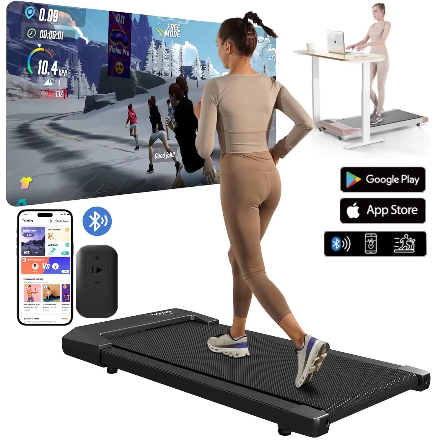Treadmill For Walking (3.8mph MAX)