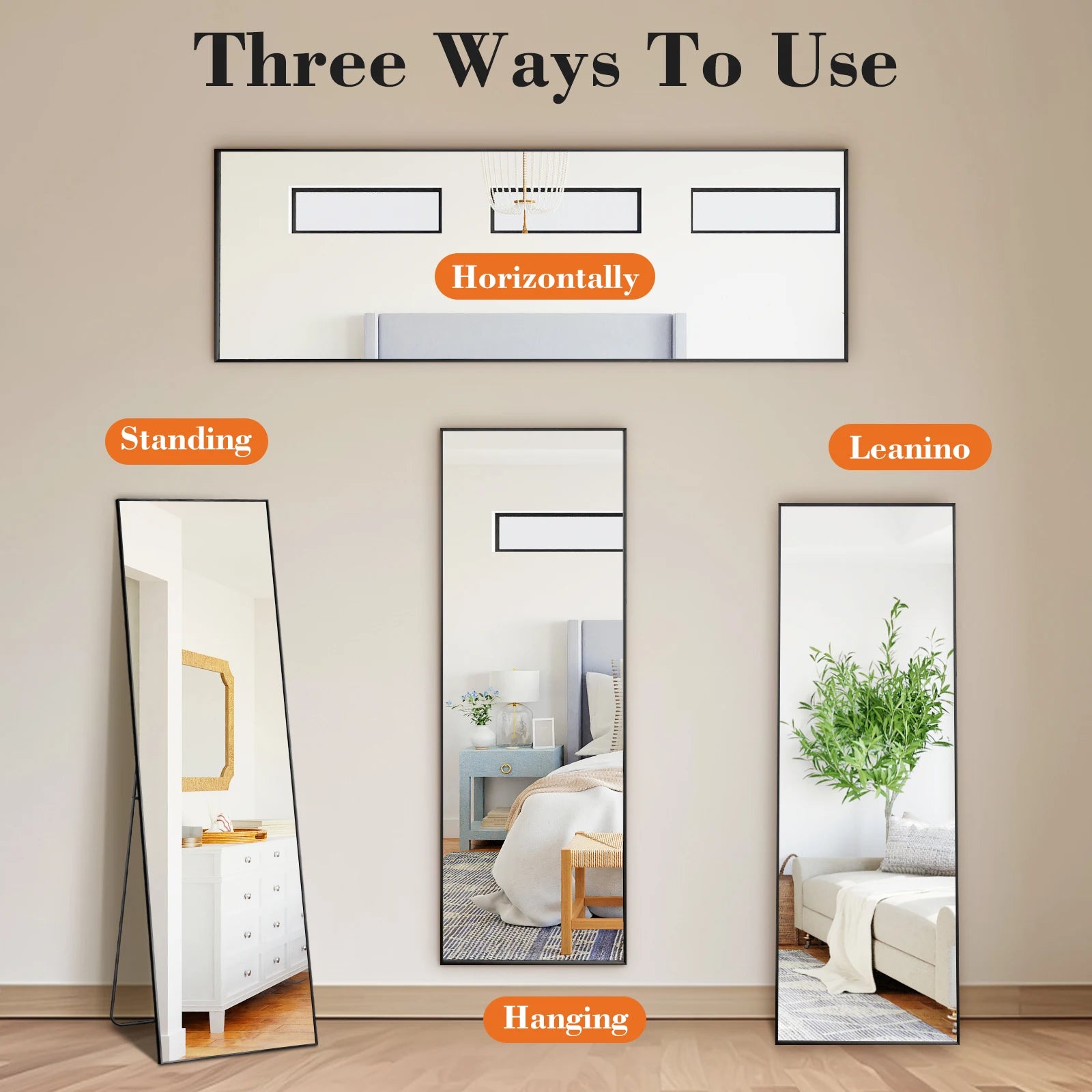 Full Length Mirror with Stand