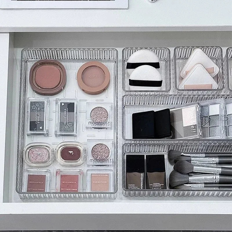 Unlimited Desk Drawer Organizers Set| Plastic Bathroom Storage Makeup Organizer