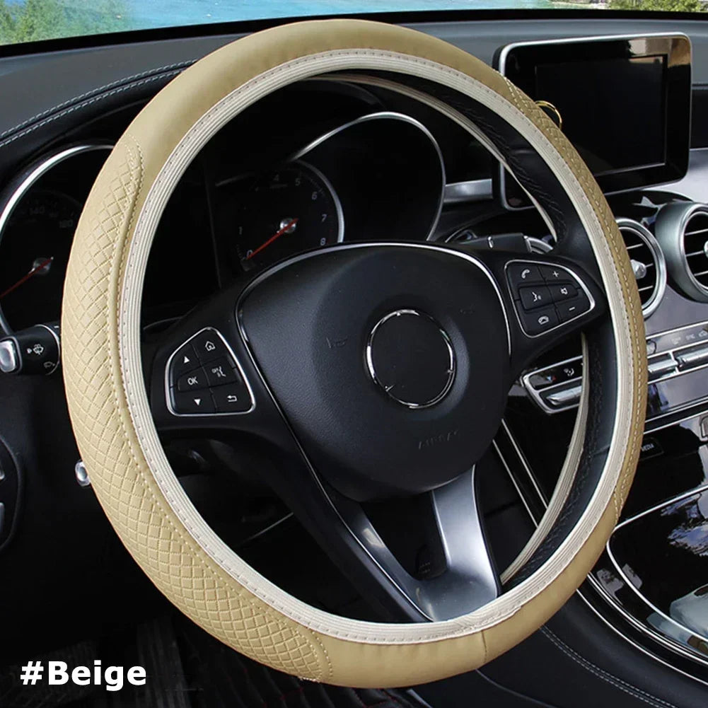 Universal Car Steering Wheel Cover (37-38cm Diameter)