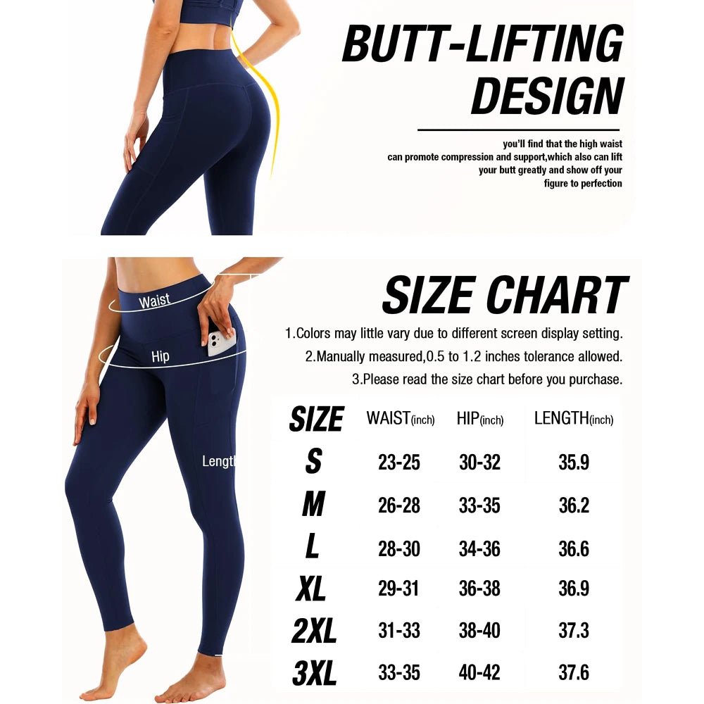 High Waist Workout Leggings with Pockets