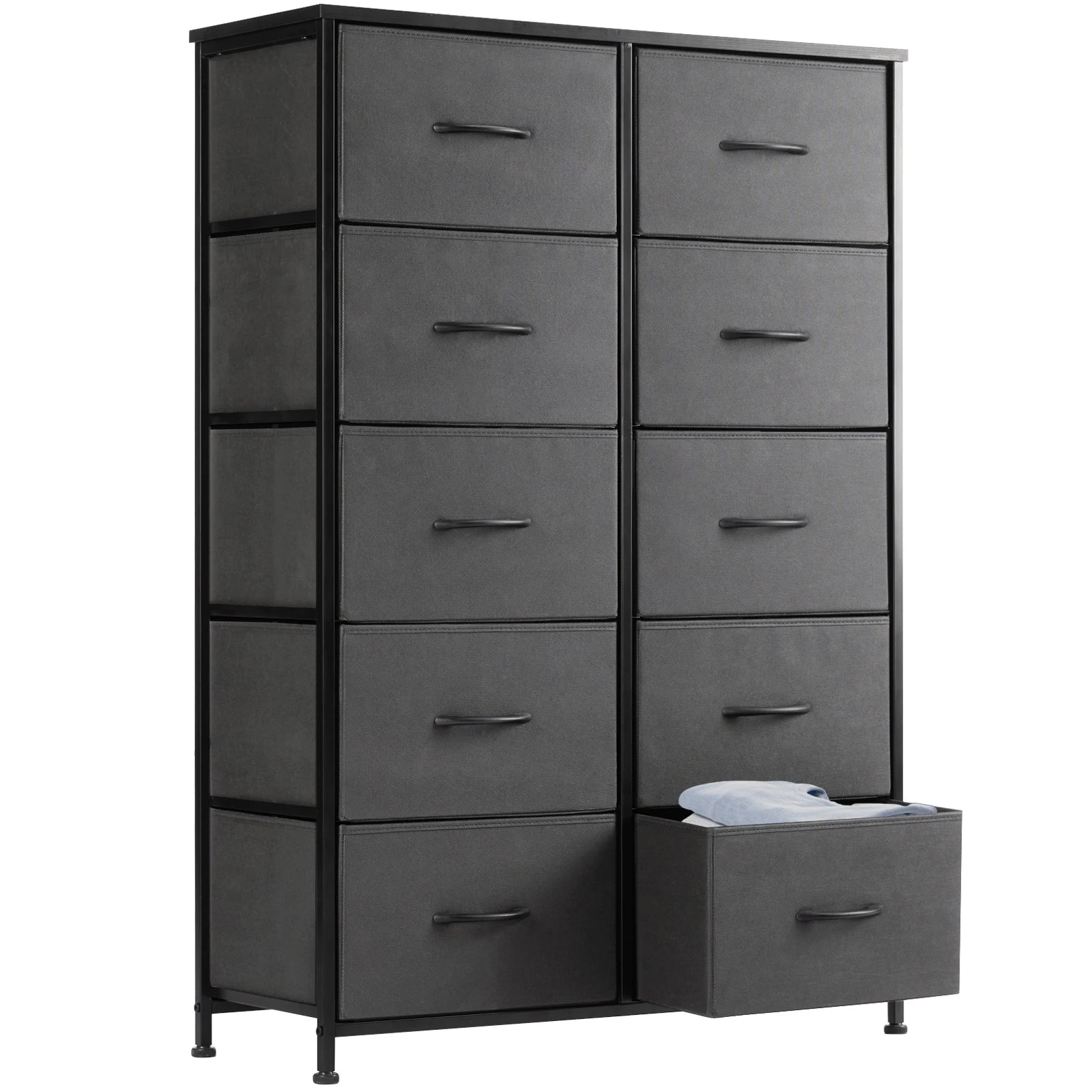 Wardrobe Steel Frame Dresser (with 10 Drawers)