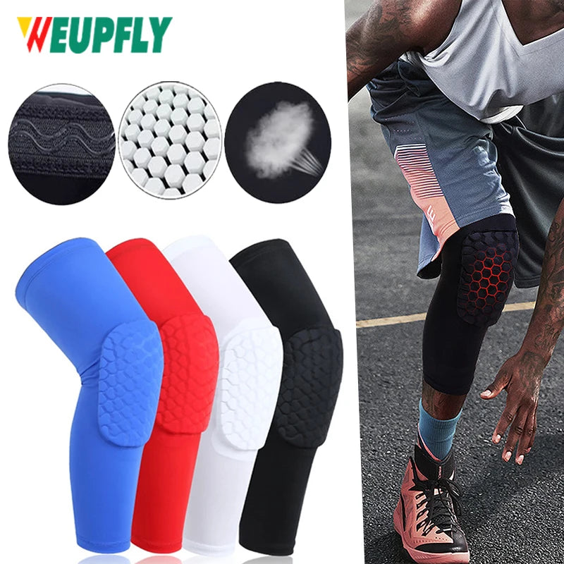 Knee Pads Honeycomb Foam Support Compression Leg Sleeve Knee Brace Support Sport Kneepad Fitness Equipmet
