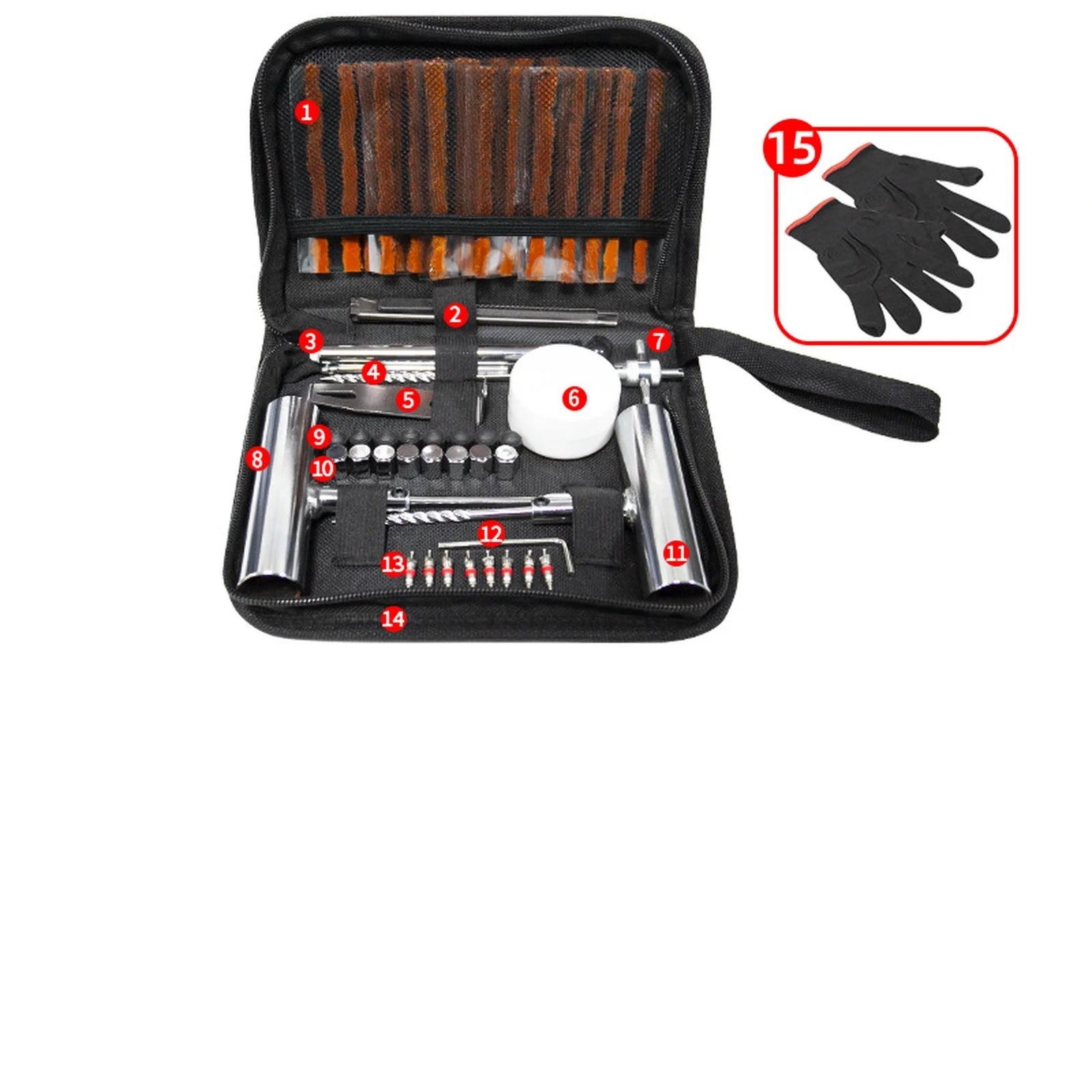 Practical Car Repair Tool Bag- Heavy Duty Universal Emergency Car Maintenance Tool Set