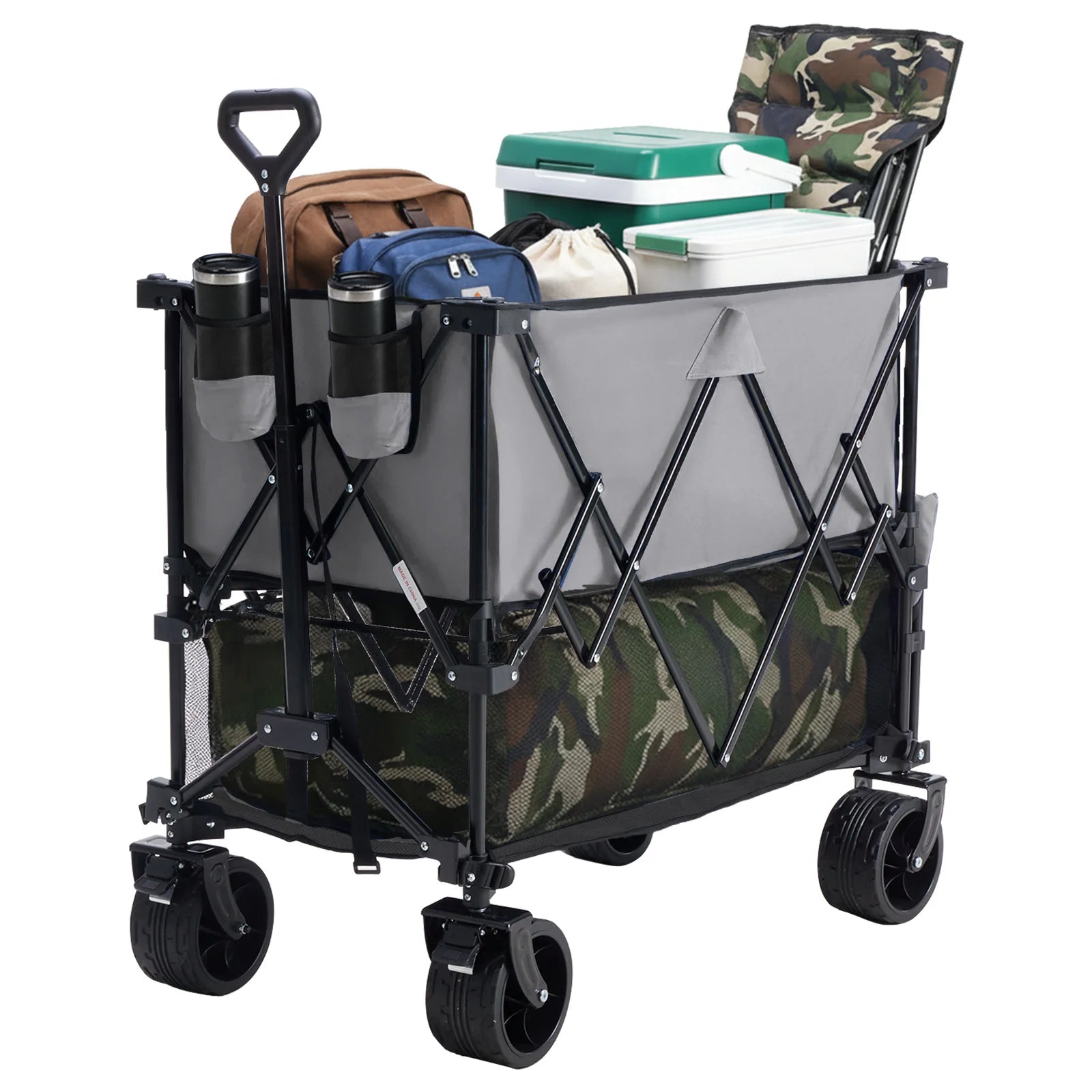 Outdoor Wagons Cart Double Decker (320L Capacity Support up to 440LBS)