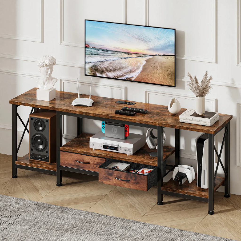 Wooden TV Stand (with Drawers)